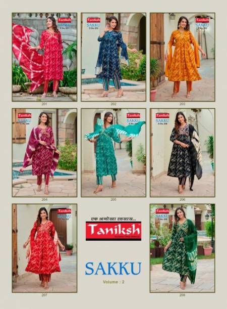 Taniksh Sakku Vol 2 Embroidery Readymade Suits Catalog
